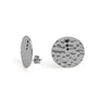 Pendientes medianos ‘Organic’. Plata de ley 925 y circonitas negras talla brillante - Sophie & Loheme