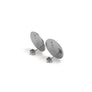 Pendientes medianos ‘Organic’. Plata de ley 925 y circonitas negras talla brillante - Sophie & Loheme