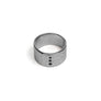 Anillo Statement ‘Organic’ plata de ley 925 y circonitas negras talla brillante - Sophie & Loheme