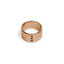 Anillo Statement ‘Organic’ plata de ley 925 y circonitas negras talla brillante - Sophie & Loheme
