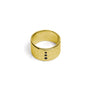 Anillo Statement ‘Organic’ plata de ley 925 y circonitas negras talla brillante - Sophie & Loheme