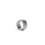 Anillo Statement ‘Organic’ plata de ley 925 y circonitas negras talla brillante - Sophie & Loheme