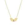 Colgante grande ‘Organic’ plata de ley 925 y circonitas negras talla brillante - Sophie & Loheme