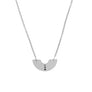 Colgante grande ‘Organic’ plata de ley 925 y circonitas negras talla brillante - Sophie & Loheme