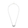Colgante grande ‘Organic’ plata de ley 925 y circonitas negras talla brillante - Sophie & Loheme