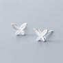 Pendientes niña mariposa. Plata de ley 925 - Sophie & Loheme