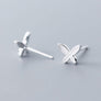 Pendientes niña mariposa. Plata de ley 925 - Sophie & Loheme