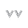 Pendientes 'V' 'Tiny'. Plata de ley - Sophie & Loheme