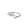 Anillo multitalla con circonitas fantasía 'Tiny', plata de ley 925 - Sophie & Loheme