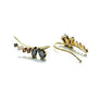 Pendientes trepadera multicolor 'Tiny'. Plata de ley 925 - Sophie & Loheme