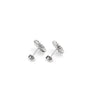 Pendientes pequeños ‘Light’. Plata de ley 925 - Sophie & Loheme