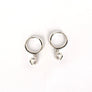 Criollas mini con circonita 'Tiny'. Plata de ley - Sophie & Loheme