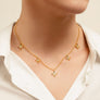 CONJUNTO GARGANTILLA + PENDIENTES SPARK TIERRA
