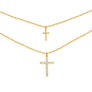 CONJUNTO COLGANTE + ANILLO CRUZ TINY