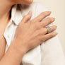 CONJUNTO ANILLO GRANDE + PENDIENTES GRANDES CLIFF