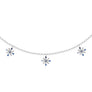 Gargantilla 5 colgantes 'The Spark Collection in Silver' versión Mar. Plata de ley 925 - Sophie & Loheme