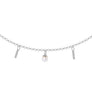 Gargantilla 'Pure'. Plata de ley 925 y perlas redondas naturales - Sophie & Loheme