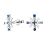 Pendientes 'The Spark Collection in Silver' versión Mar. Plata de ley 925 - Sophie & Loheme