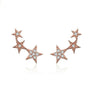 Pendientes trepadera estrellas circonitas 'Tiny'. Plata de ley - Sophie & Loheme