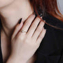 Anillo multitalla 'Estrella Tiny' circonitas talla brillante. Plata de ley 925 - Sophie & Loheme