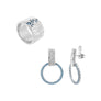 CONJUNTO ANILLO GRANDE + PENDIENTES GRANDES CLIFF