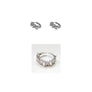 Pack Anillo circonitas talla baguette 'Tiny' + Pendientes circonitas talla baguette 'Tiny' - Sophie & Loheme