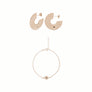 Pack Pendientes de aro ‘Organic’+ Pulsera ‘Organic’ - Sophie & Loheme
