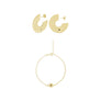 Pack Pendientes de aro ‘Organic’+ Pulsera ‘Organic’ - Sophie & Loheme