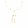 CONJUNTO PENDIENTES GRANDES + COLGANTE PURE