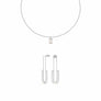 CONJUNTO PENDIENTES GRANDES + COLGANTE PURE