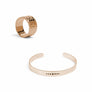 CONJUNTO ANILLO GRANDE + BRAZALETE ORGANIC