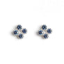 Pendientes circonita azul 'Tiny'. Plata de ley 925 - Sophie & Loheme