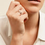 CONJUNTO PENDIENTES GRANDES + ANILLO PEQUEÑO PURE